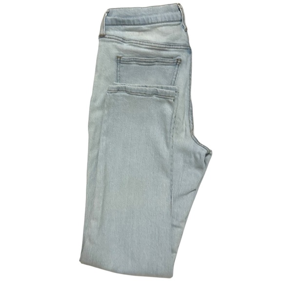 CP Jeans Light Blue High Waisted Straight Women's Jeans Sz 3/26 Button Fly - Picture 2 of 11